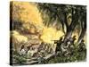 General Wayne's Victory at the Battle of Fallen Timbers, c.1794-null-Stretched Canvas