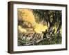 General Wayne's Victory at the Battle of Fallen Timbers, c.1794-null-Framed Giclee Print