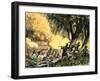 General Wayne's Victory at the Battle of Fallen Timbers, c.1794-null-Framed Giclee Print