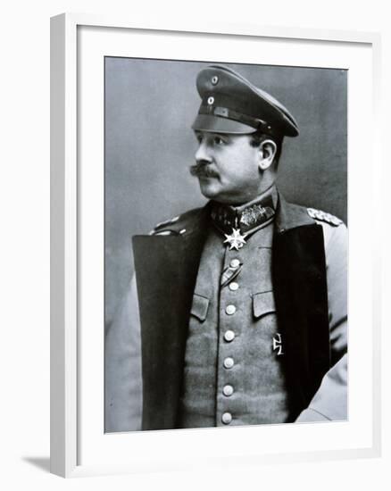 General Wilhelm Groener Wearing the Pour Le Merite at His Collar-null-Framed Photographic Print