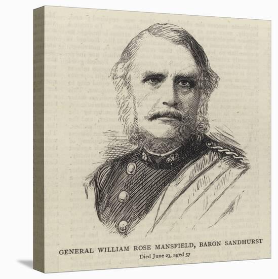 General William Rose Mansfield, Baron Sandhurst-null-Stretched Canvas