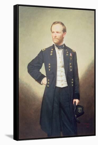 General William Sherman-George Peter Alexander Healy-Framed Stretched Canvas