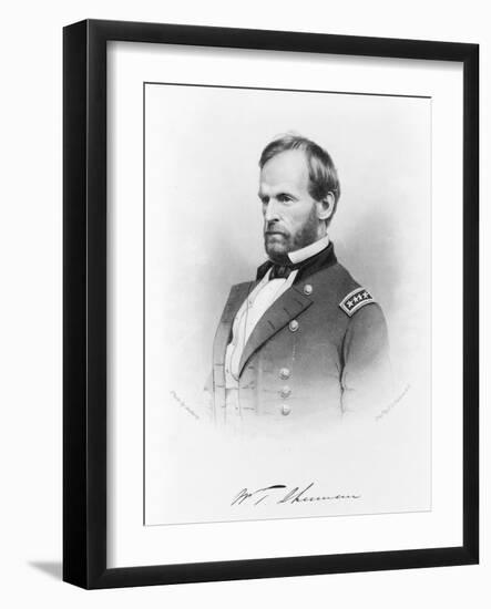 General William T. Sherman, c.1865-John Chester Buttre-Framed Giclee Print