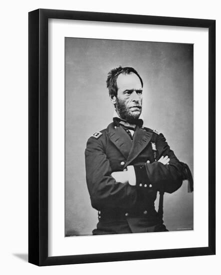 General William T. Sherman-Mathew Brady-Framed Photographic Print