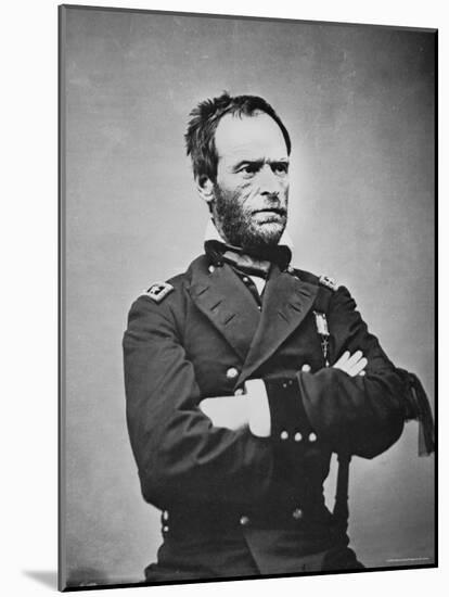 General William T. Sherman-Mathew Brady-Mounted Photographic Print