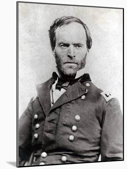 General William Tecumseh Sherman (1820-91)-null-Mounted Photographic Print