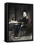 General Winfield Scott Seated at His Desk-null-Framed Stretched Canvas