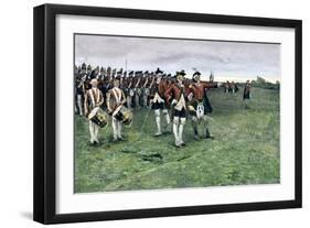 General Wolfe Assembling the British Army on the Plains of Abraham to Take Quebec, 1759-null-Framed Giclee Print