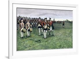 General Wolfe Assembling the British Army on the Plains of Abraham to Take Quebec, 1759-null-Framed Giclee Print