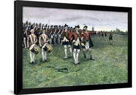 General Wolfe Assembling the British Army on the Plains of Abraham to Take Quebec, 1759-null-Framed Giclee Print