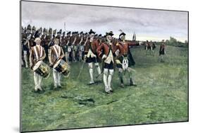 General Wolfe Assembling the British Army on the Plains of Abraham to Take Quebec, 1759-null-Mounted Giclee Print