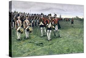 General Wolfe Assembling the British Army on the Plains of Abraham to Take Quebec, 1759-null-Stretched Canvas