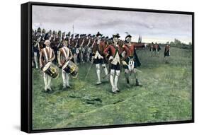 General Wolfe Assembling the British Army on the Plains of Abraham to Take Quebec, 1759-null-Framed Stretched Canvas
