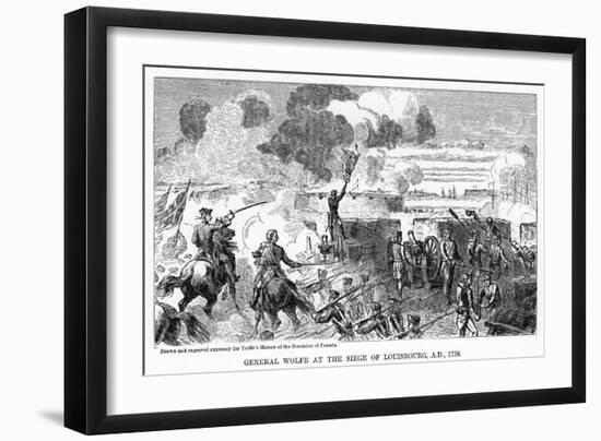 General Wolfe at the Siege of Louisbourg, Ad 1758-null-Framed Giclee Print