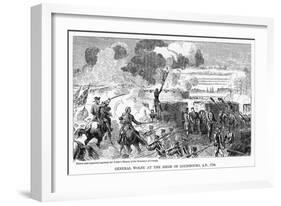 General Wolfe at the Siege of Louisbourg, Ad 1758-null-Framed Giclee Print