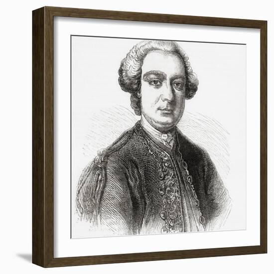 General Wolfe, engraving-null-Framed Giclee Print