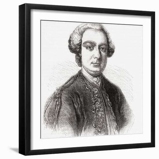 General Wolfe, engraving-null-Framed Giclee Print