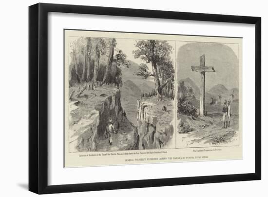 General Wolseley's Expedition Against the Tsawbwa of Wuntho, Upper Burma-null-Framed Giclee Print