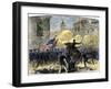 General Zachary Taylor Attacking Monterey, Mexico, c.1846-null-Framed Giclee Print