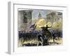 General Zachary Taylor Attacking Monterey, Mexico, c.1846-null-Framed Giclee Print