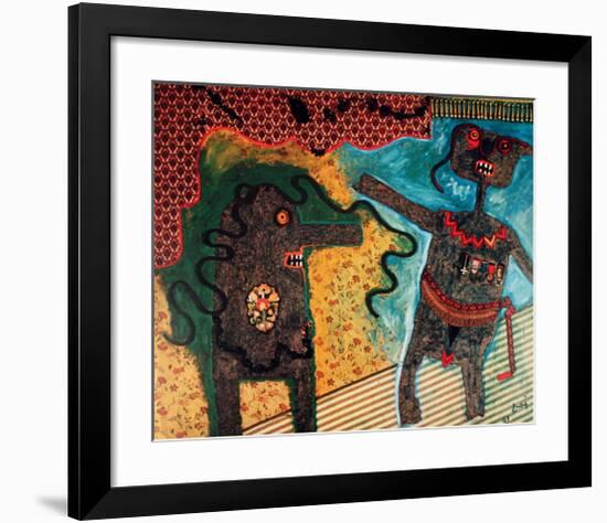 Generale Nell'Intimita-Enrico Baj-Framed Art Print