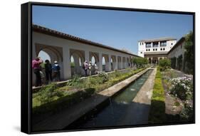 Generalife, Alhambra, Granada, Province of Granada, Andalusia, Spain-Michael Snell-Framed Stretched Canvas