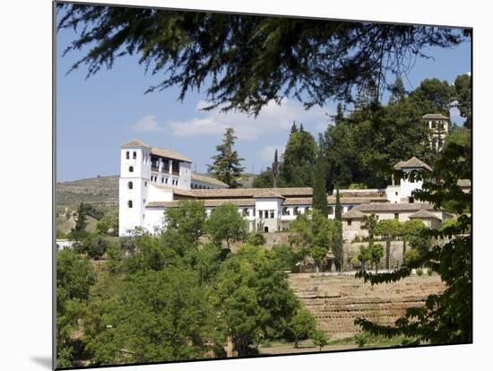 Generalife, Alhambra Palace, UNESCO World Heritage Site, Granada, Andalucia, Spain, Europe-null-Mounted Photographic Print