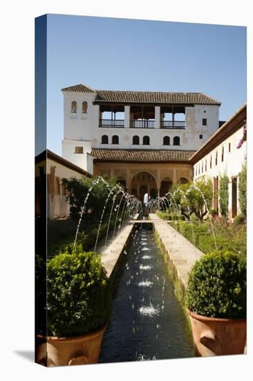 Generalife Gardens, Alhambra Palace, UNESCO World Heritage Site, Granada, Andalucia, Spain, Europe-Yadid Levy-Stretched Canvas