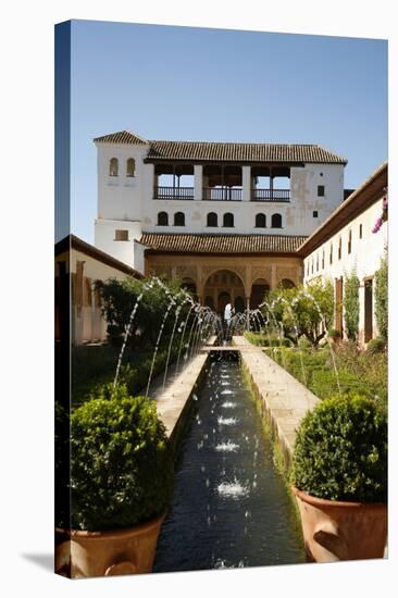 Generalife Gardens, Alhambra Palace, UNESCO World Heritage Site, Granada, Andalucia, Spain, Europe-Yadid Levy-Stretched Canvas