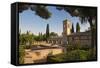 Generalife Gardens in Alhambra, Granada, Spain-Julianne Eggers-Framed Stretched Canvas