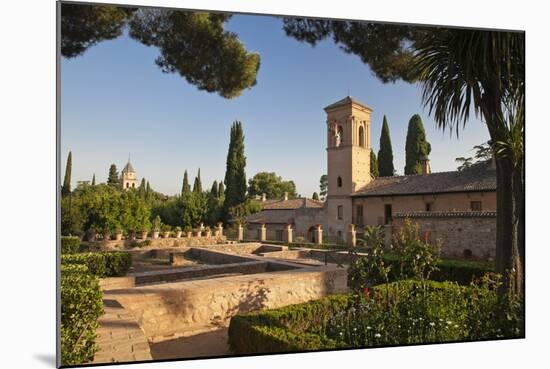 Generalife Gardens in Alhambra, Granada, Spain-Julianne Eggers-Mounted Photographic Print