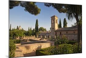 Generalife Gardens in Alhambra, Granada, Spain-Julianne Eggers-Mounted Photographic Print