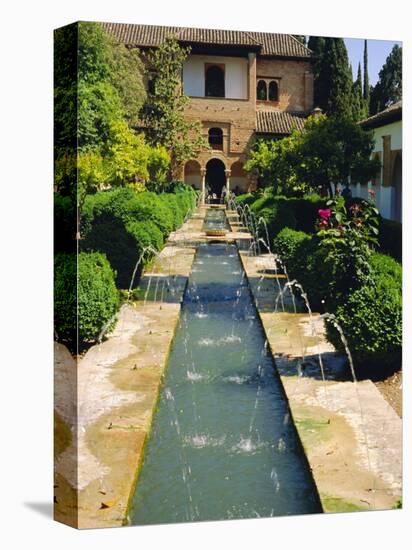 Generalife Gardens, the Alhambra, Granada, Andalucia, Spain, Europe-Steve Bavister-Stretched Canvas