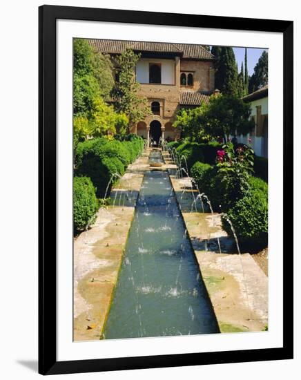 Generalife Gardens, the Alhambra, Granada, Andalucia, Spain, Europe-Steve Bavister-Framed Photographic Print