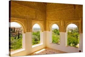 Generalife Windows Granada, Spain-neirfy-Stretched Canvas