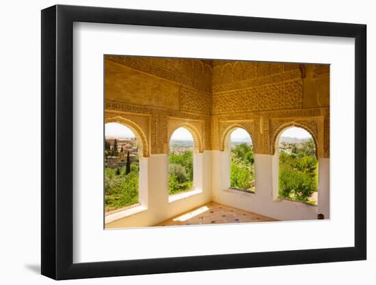 Generalife Windows Granada, Spain-neirfy-Framed Photographic Print