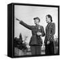 Generalissimo Chiang Kai-Shek Pointing Something Out to His Wife-Carl Mydans-Framed Stretched Canvas