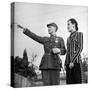 Generalissimo Chiang Kai-Shek Pointing Something Out to His Wife-Carl Mydans-Stretched Canvas