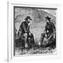 Generals Grant and Pemberton Negotiating the Surrender of Vicksburg, American Civil War, 1863-null-Framed Giclee Print