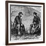 Generals Grant and Pemberton Negotiating the Surrender of Vicksburg, American Civil War, 1863-null-Framed Giclee Print