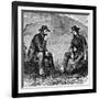 Generals Grant and Pemberton Negotiating the Surrender of Vicksburg, American Civil War, 1863-null-Framed Giclee Print