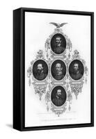 Generals of the Confederate Army, 1862-1867-J Rogers-Framed Stretched Canvas