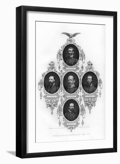 Generals of the Confederate Army, 1862-1867-J Rogers-Framed Giclee Print