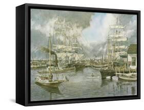 Generic Seaport-Stanton Manolakas-Framed Stretched Canvas