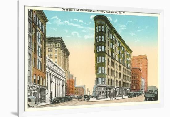 Genesee and Washington Streets, Syracuse, New York-null-Framed Art Print