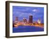 Genesee River and Rochester Skyline, New York State, United States of America, North America-Richard Cummins-Framed Premium Photographic Print