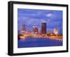 Genesee River and Rochester Skyline, New York State, United States of America, North America-Richard Cummins-Framed Premium Photographic Print