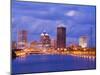 Genesee River and Rochester Skyline, New York State, United States of America, North America-Richard Cummins-Mounted Premium Photographic Print