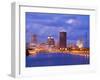 Genesee River and Rochester Skyline, New York State, United States of America, North America-Richard Cummins-Framed Photographic Print