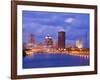 Genesee River and Rochester Skyline, New York State, United States of America, North America-Richard Cummins-Framed Photographic Print